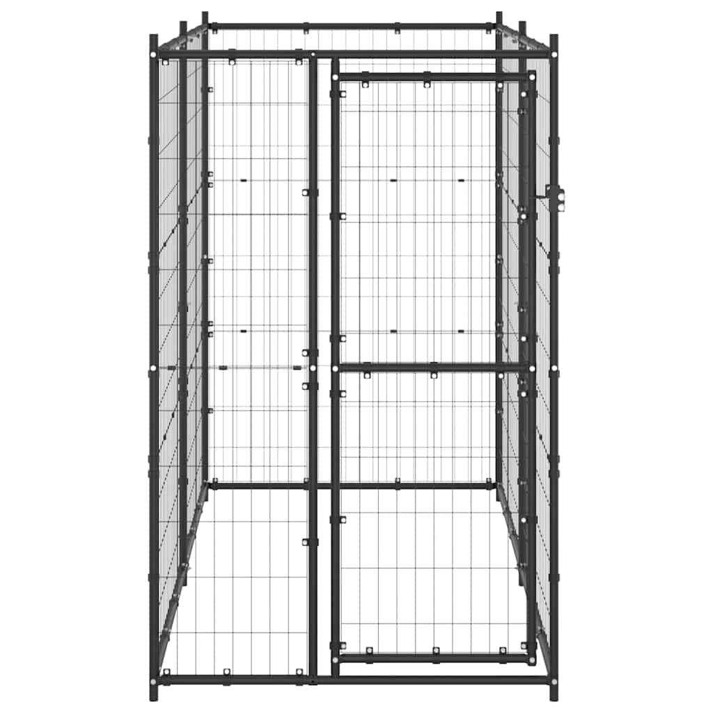 Vidaxl - Chenil d'extérieur pour chiens Acier 110x220x180 cm vidaXL 150796 - Image 8