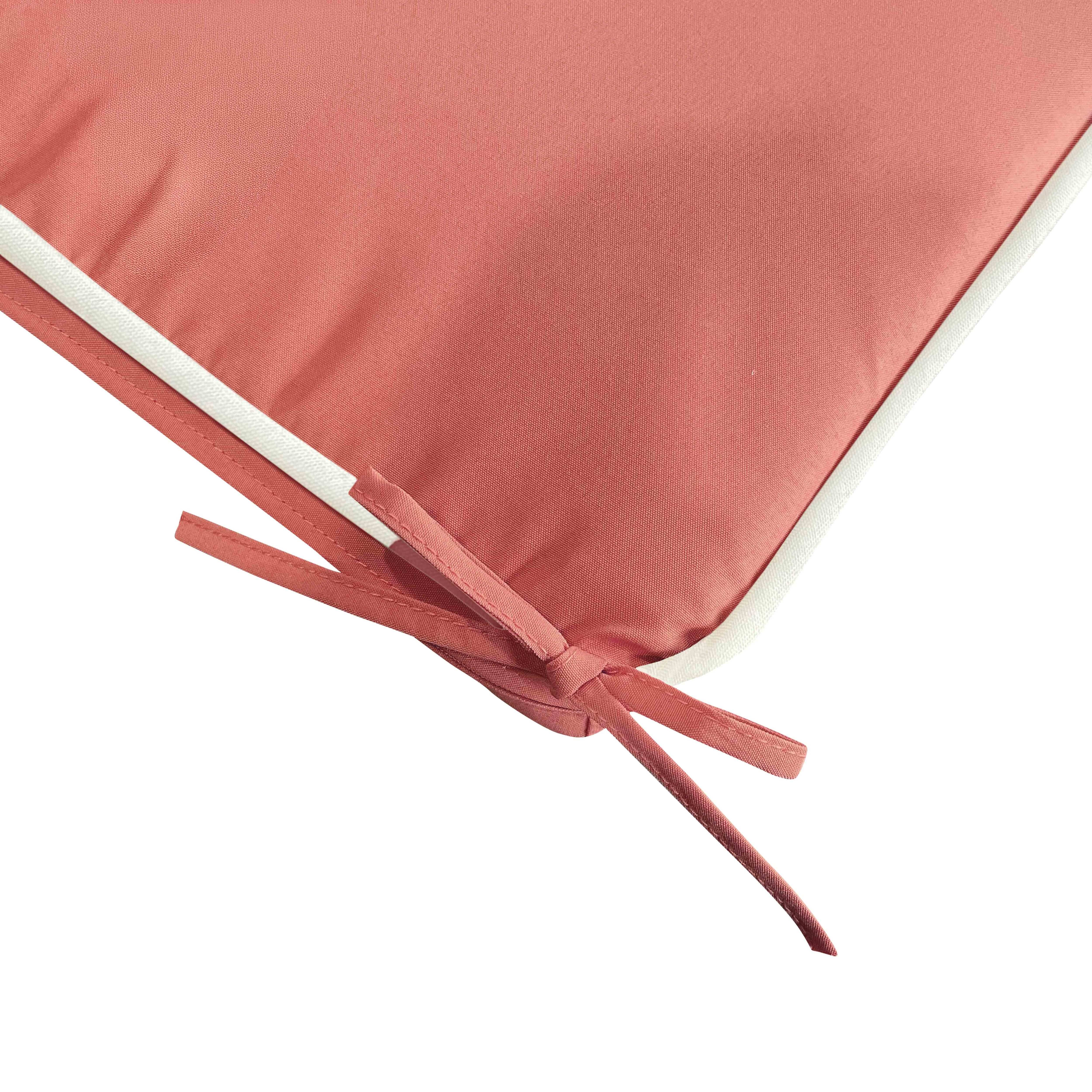 Oviala - Lot de 4 galettes de chaises unies carrées 40 cm argile Sayu - Oviala - Image 3
