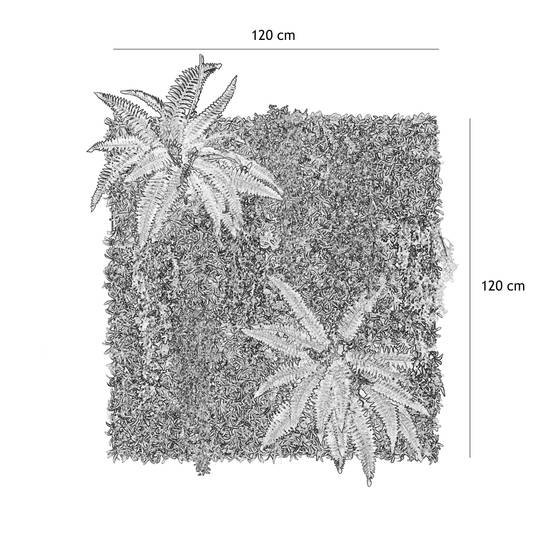 Mur végétal artificiel en kit DIY 120x120cm - Image 4
