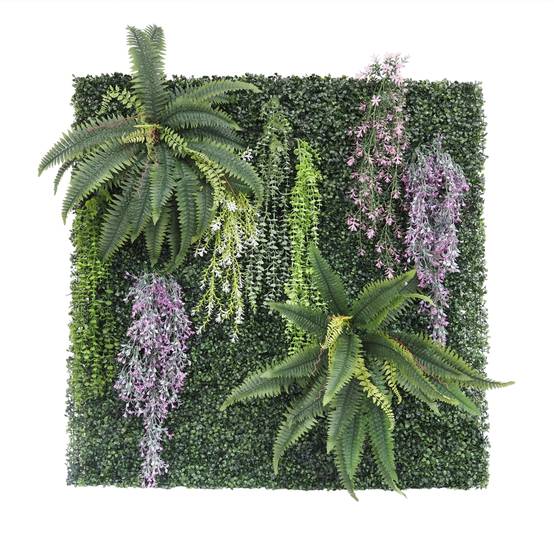 Mur végétal artificiel en kit DIY 120x120cm - Image 1