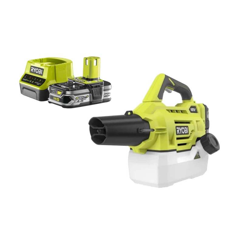 Ryobi - Pack RYOBI Brumisateur RYOBI 18V One Plus 2L - RY18FGA-0 - 1 Batterie 2.5Ah - 1 Chargeur rapide RC18120-125