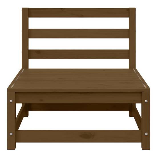ComfortXL - Module Central Canapé Jardin Pin Massif Miel Design Robuste Salon Extérieur Crème – ComfortXL Outdoor Living - Image 3