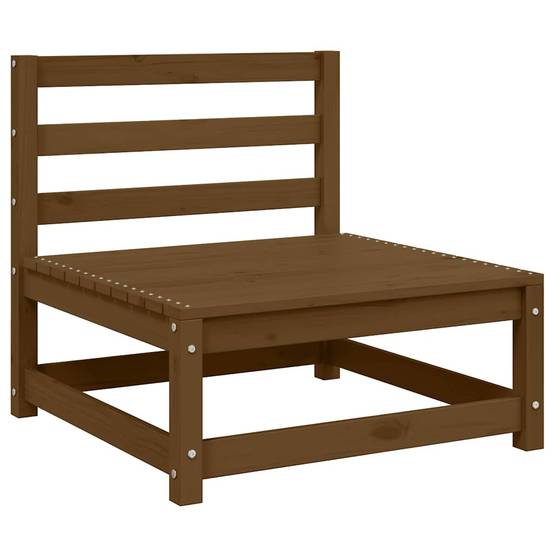 ComfortXL - Module Central Canapé Jardin Pin Massif Miel Design Robuste Salon Extérieur Crème – ComfortXL Outdoor Living - Image 2