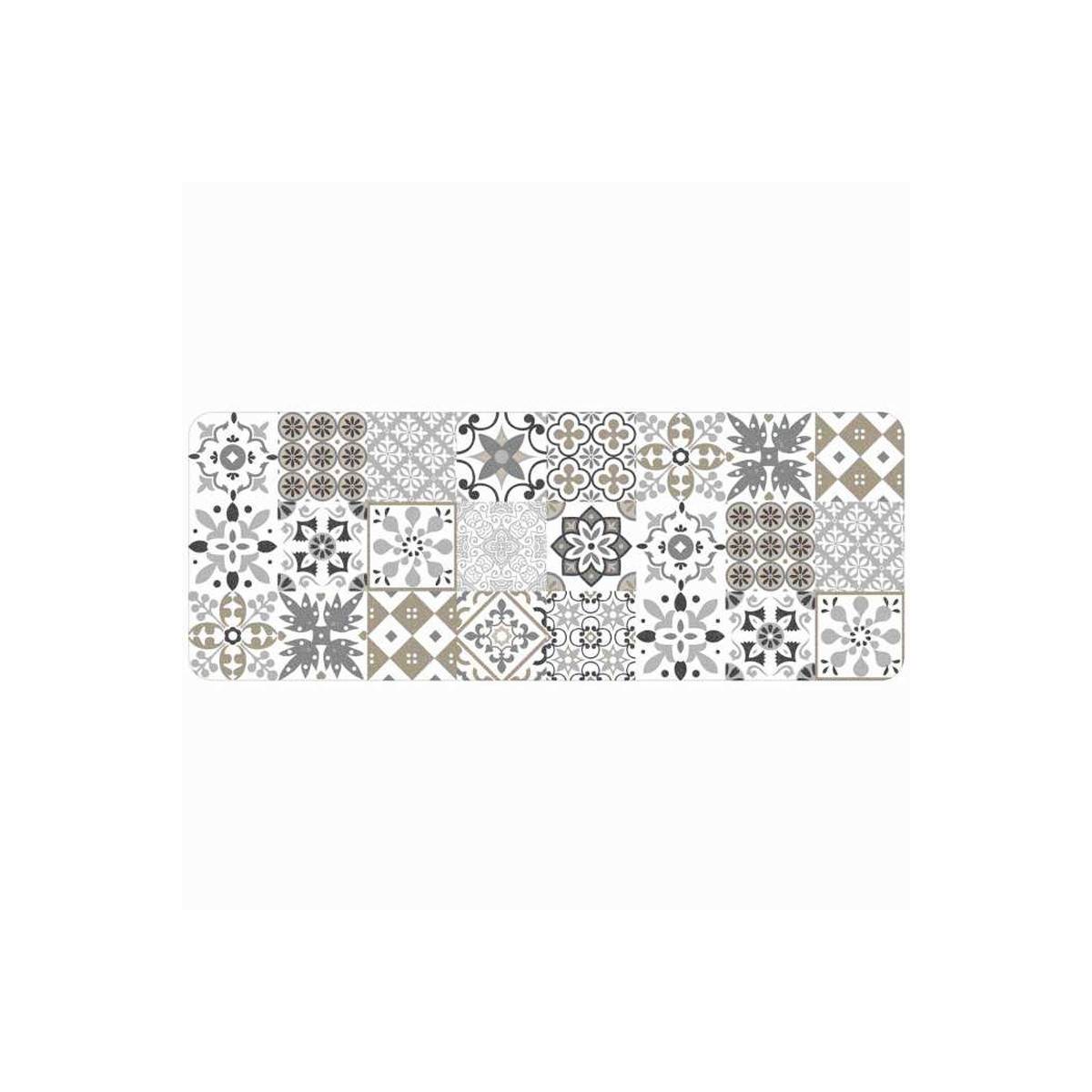 Tapis Déco Rectangle "Salou" 45x120cm Naturel - Image 1