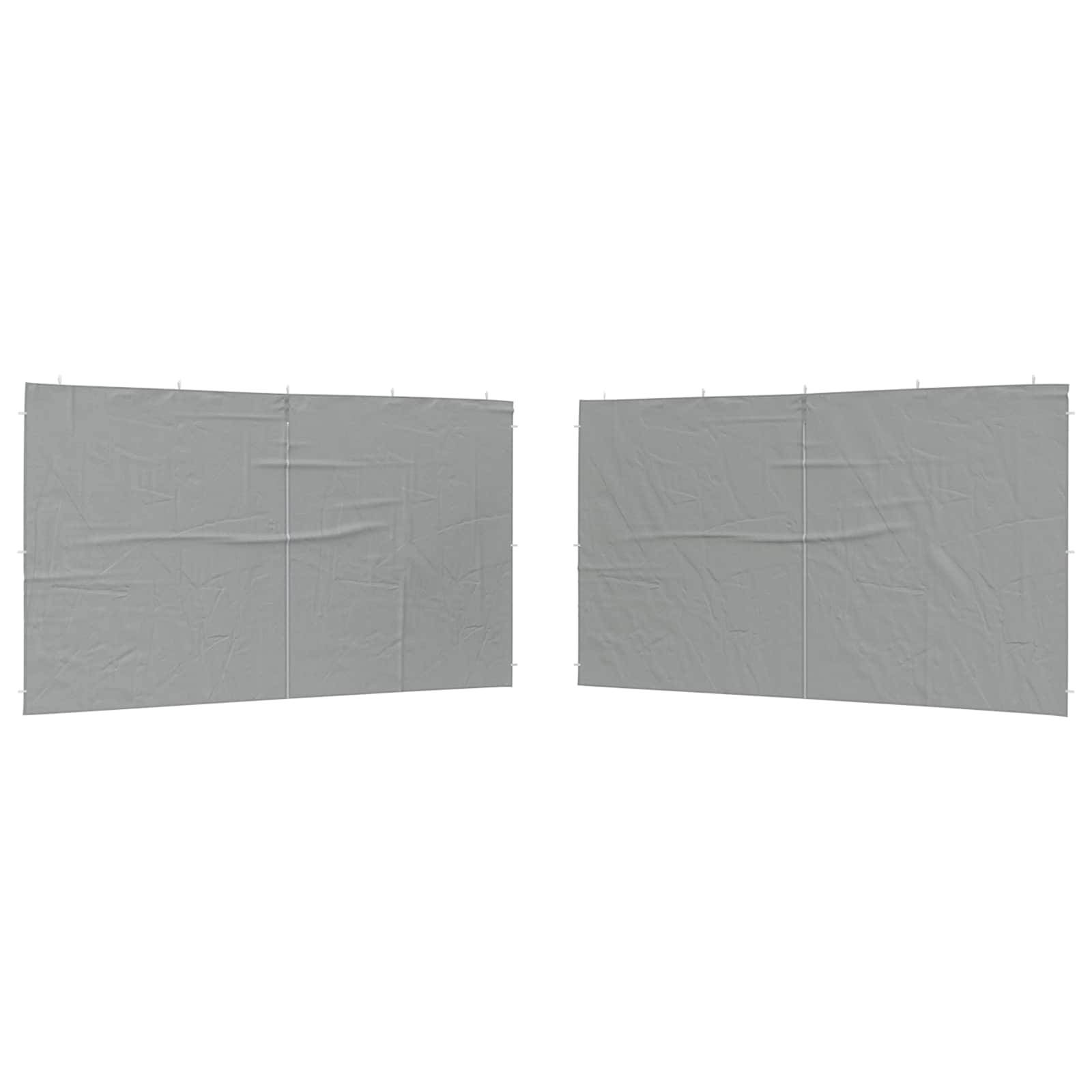Mur de tente de fête PE et acier gris clair 400 x 195 cm, Poids:1.76kg - PANGIVO - Image 2