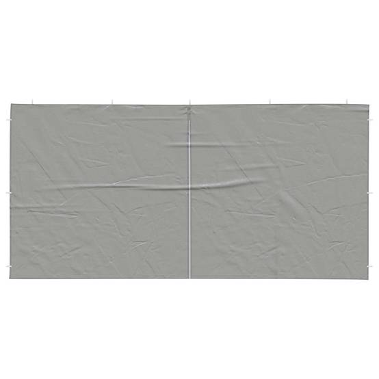Mur de tente de fête PE et acier gris clair 400 x 195 cm, Poids:1.76kg - PANGIVO - Image 3