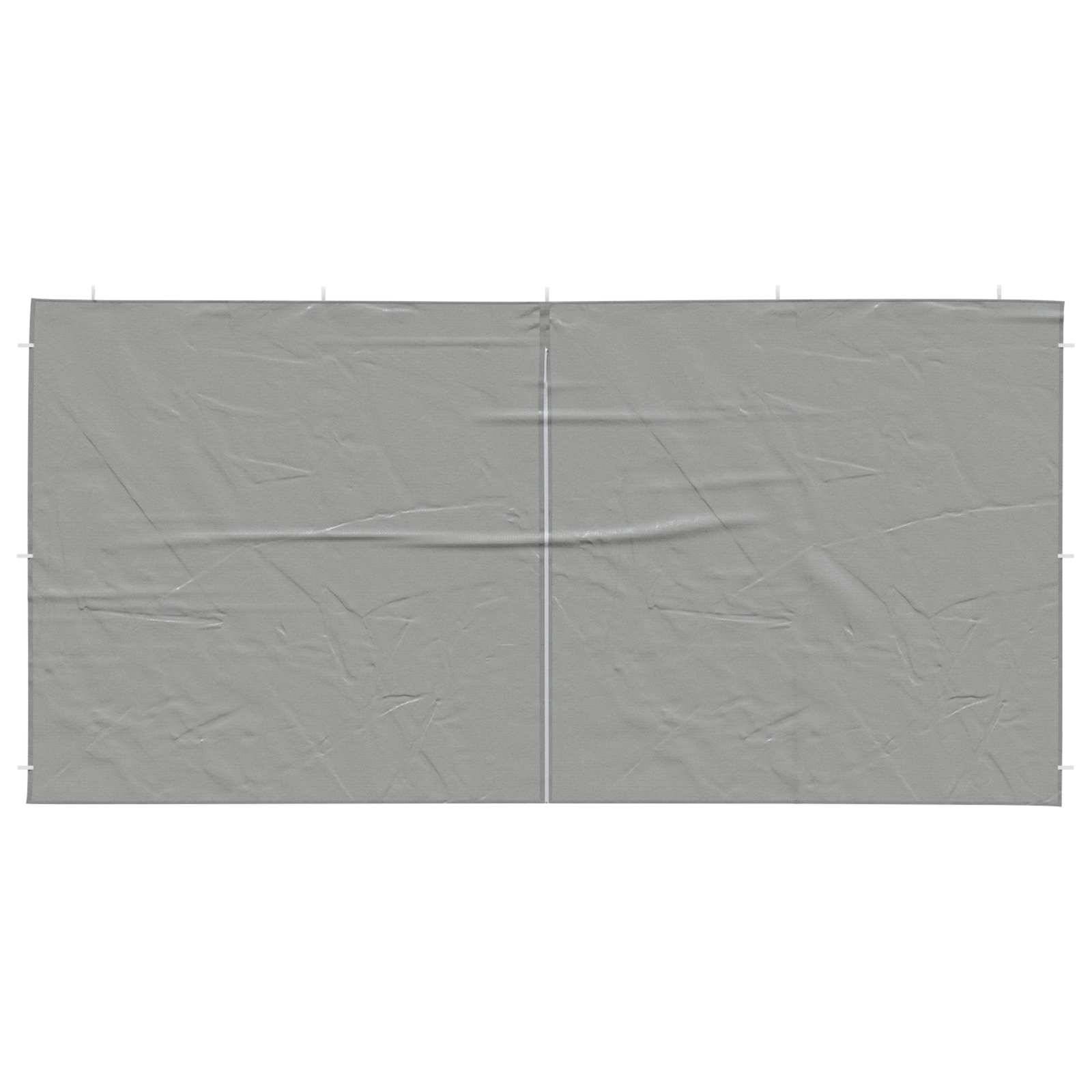Mur de tente de fête PE et acier gris clair 400 x 195 cm, Poids:1.76kg - PANGIVO - Image 3