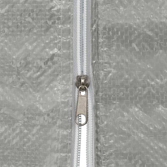Mur de tente de fête PE et acier gris clair 400 x 195 cm, Poids:1.76kg - PANGIVO - Image 4