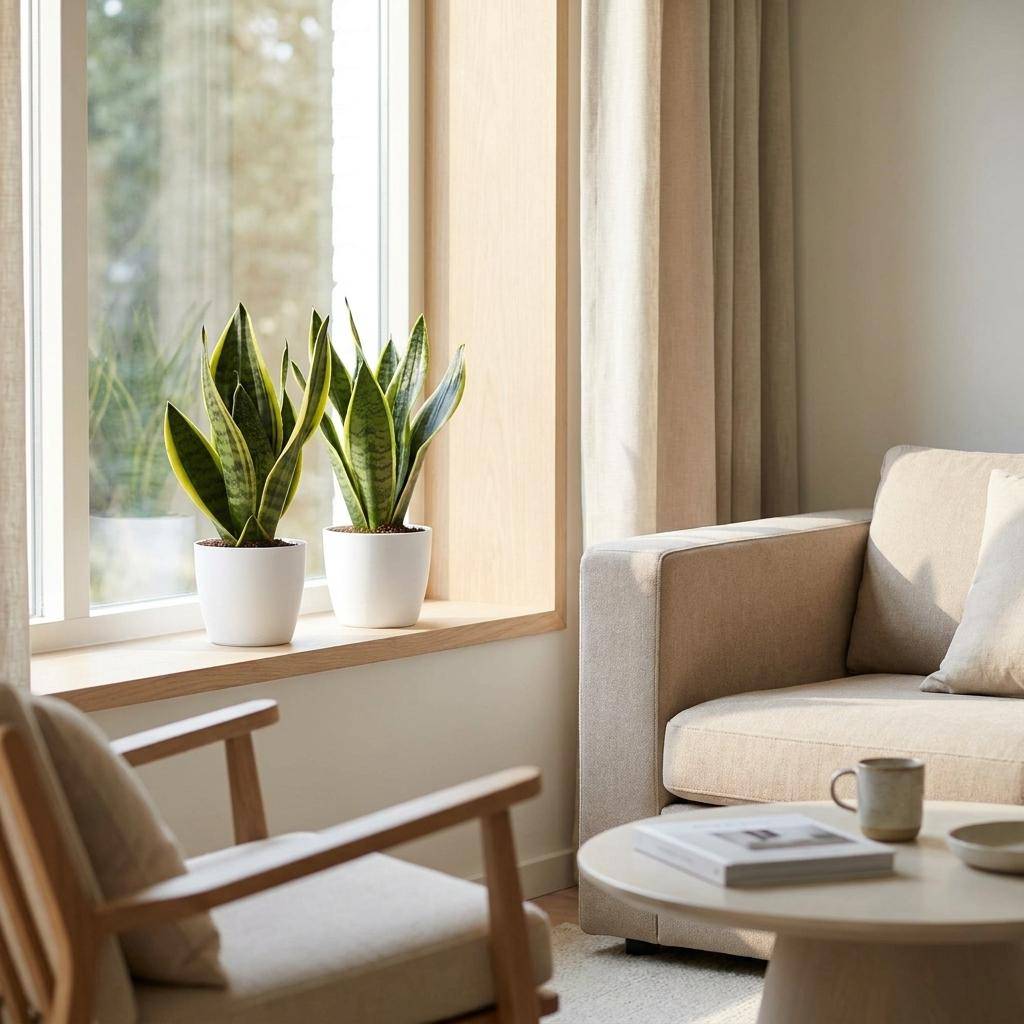 Sansevieria Futura Superba - Langue de belle-mère - Pot de 12cm - 2 plantes - Blanc - Plantes d'intérieur - Image 3
