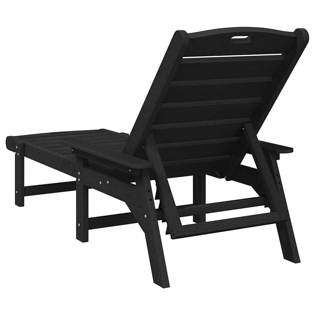 PANGIVO - Transat Polyéthylène Noir 195.5 x 53 x 98.5 cm - PANGIVO - Image 6