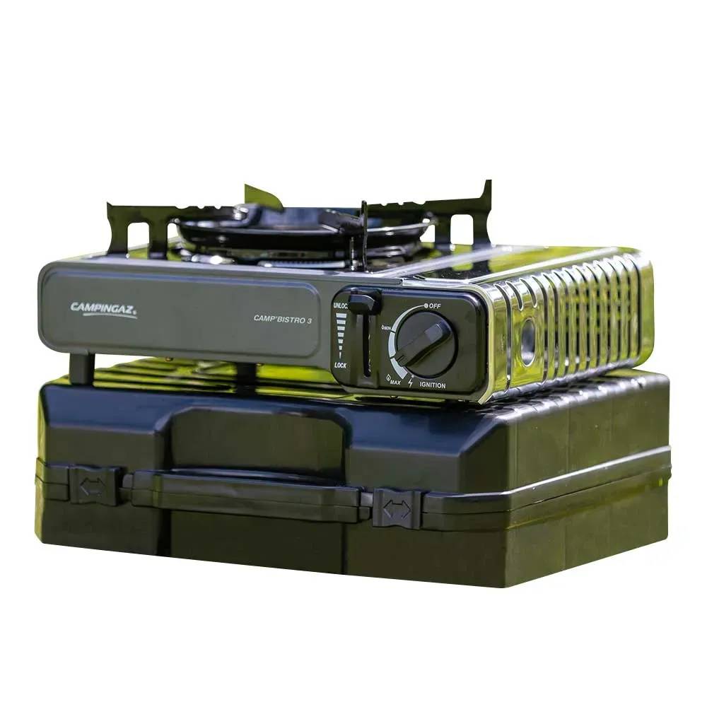 Autre - Réchaud à gaz portable Camp'Bistro 3 allumage Piezo 2200W 28x12cm