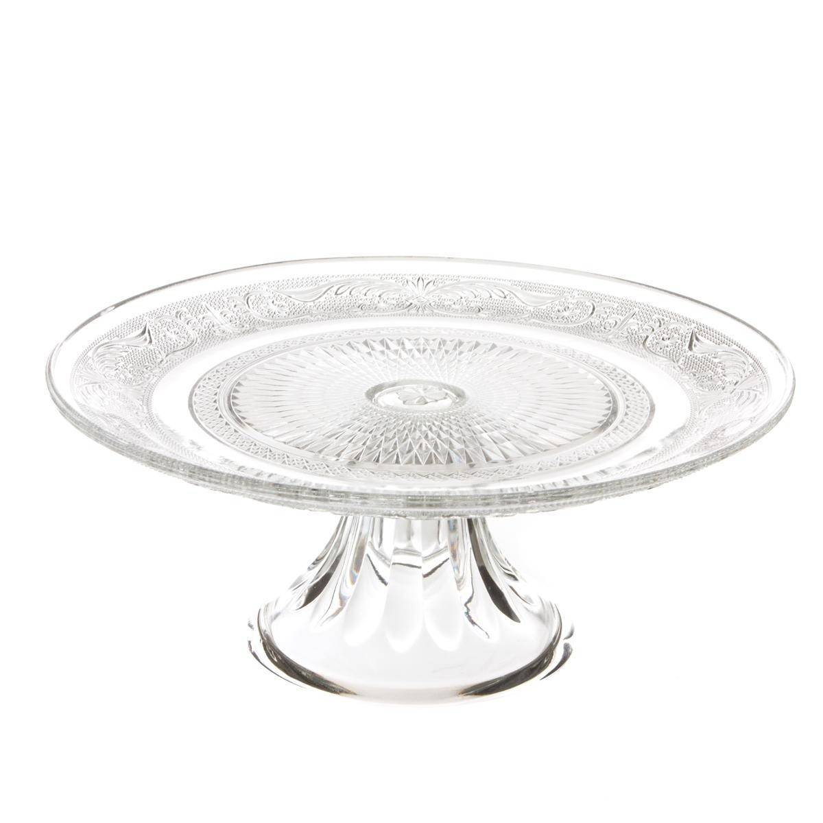 Plat à Gâteau sur Pied "Renaissance" 29cm Transparent