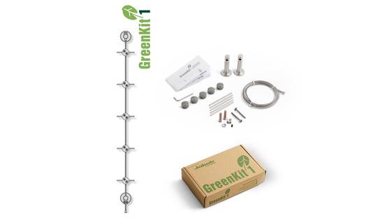 Autre - Greenkit 1 Support plantes grimpantes treillis acier inoxydable 100 X 2000mm Jakob Rope Systems - Image 1