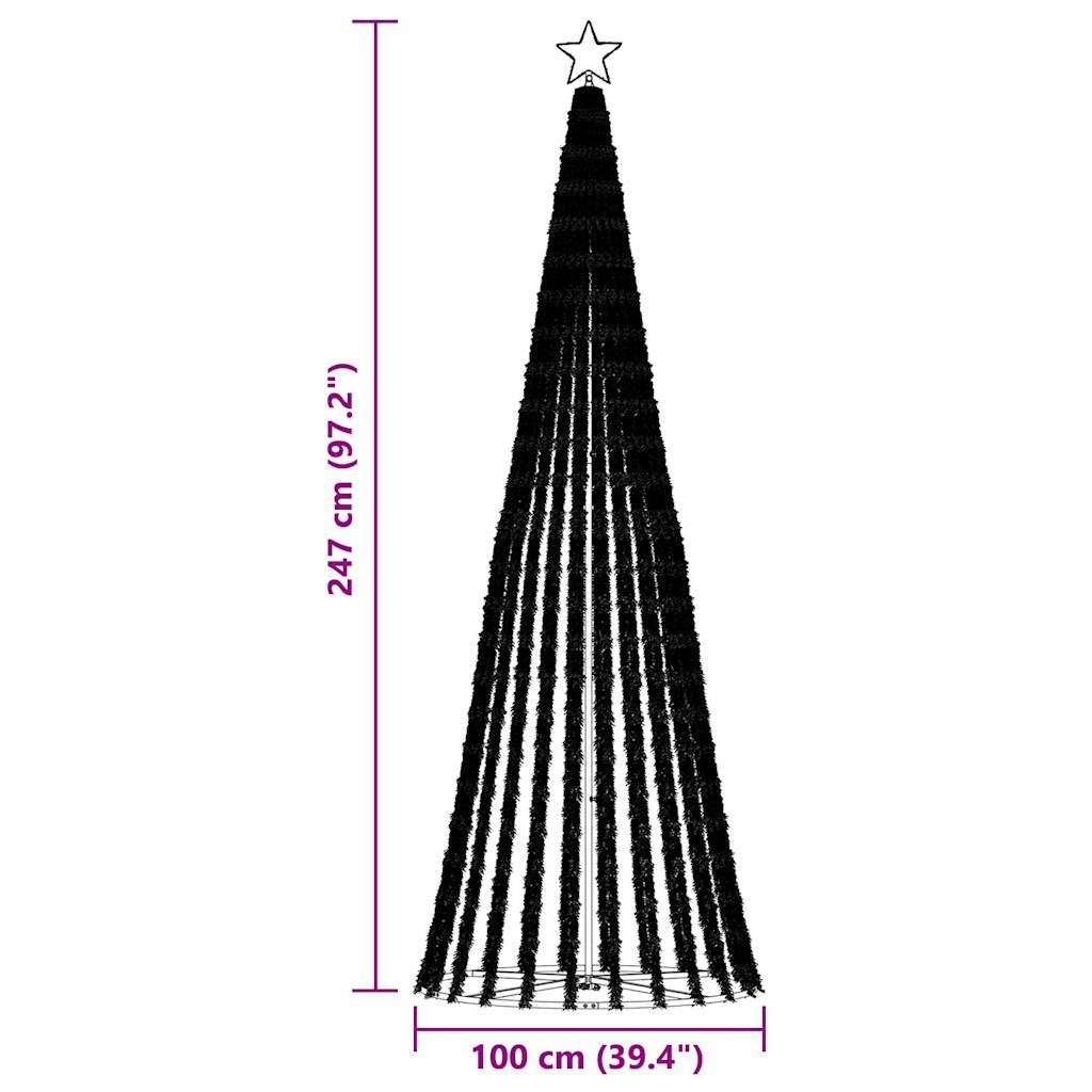 Sapin De Noël - Arbre de Noël lumineux conique 475 LED blanc froid 247 cm - Image 10