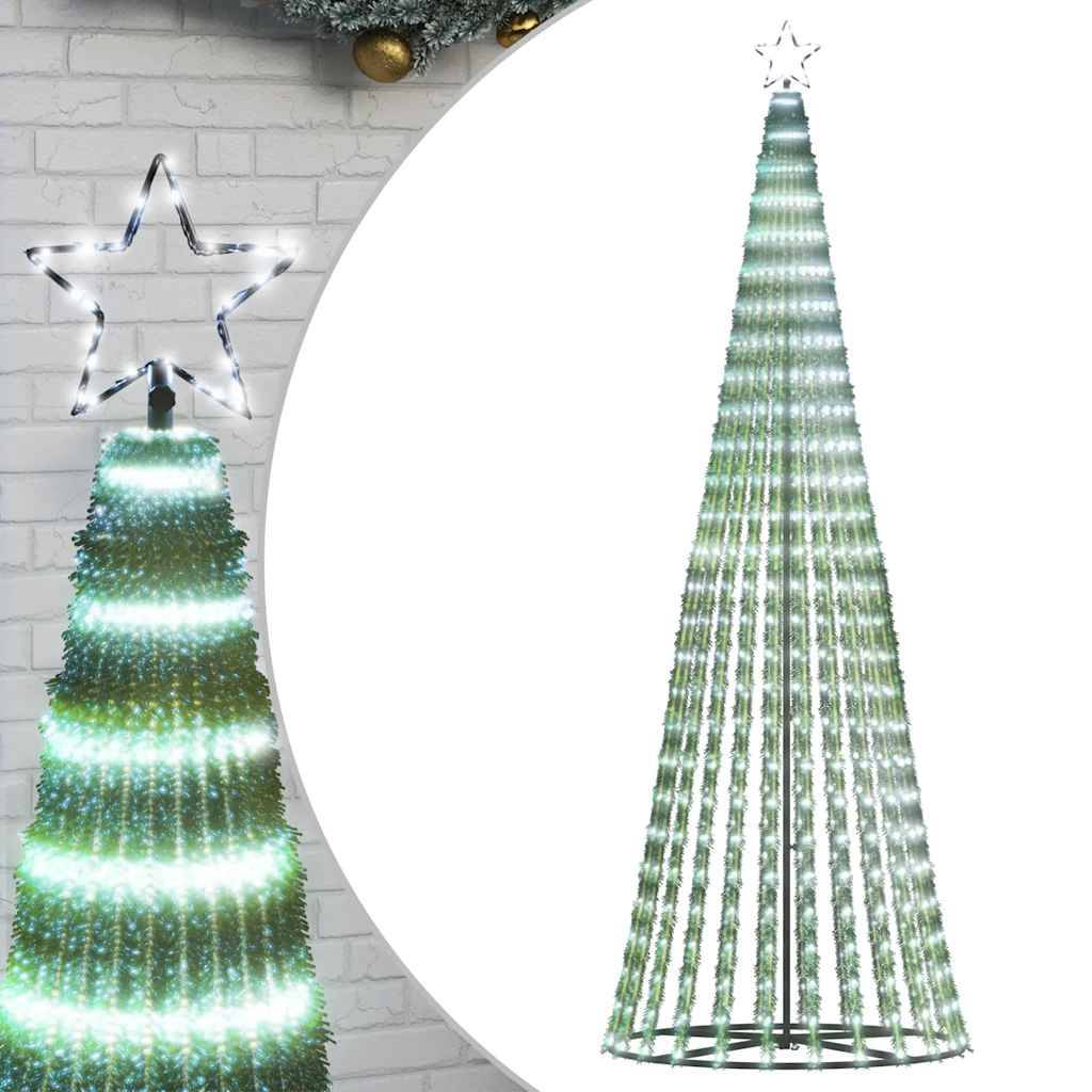 Sapin De Noël - Arbre de Noël lumineux conique 475 LED blanc froid 247 cm