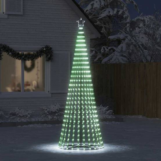 Sapin De Noël - Arbre de Noël lumineux conique 475 LED blanc froid 247 cm - Image 3