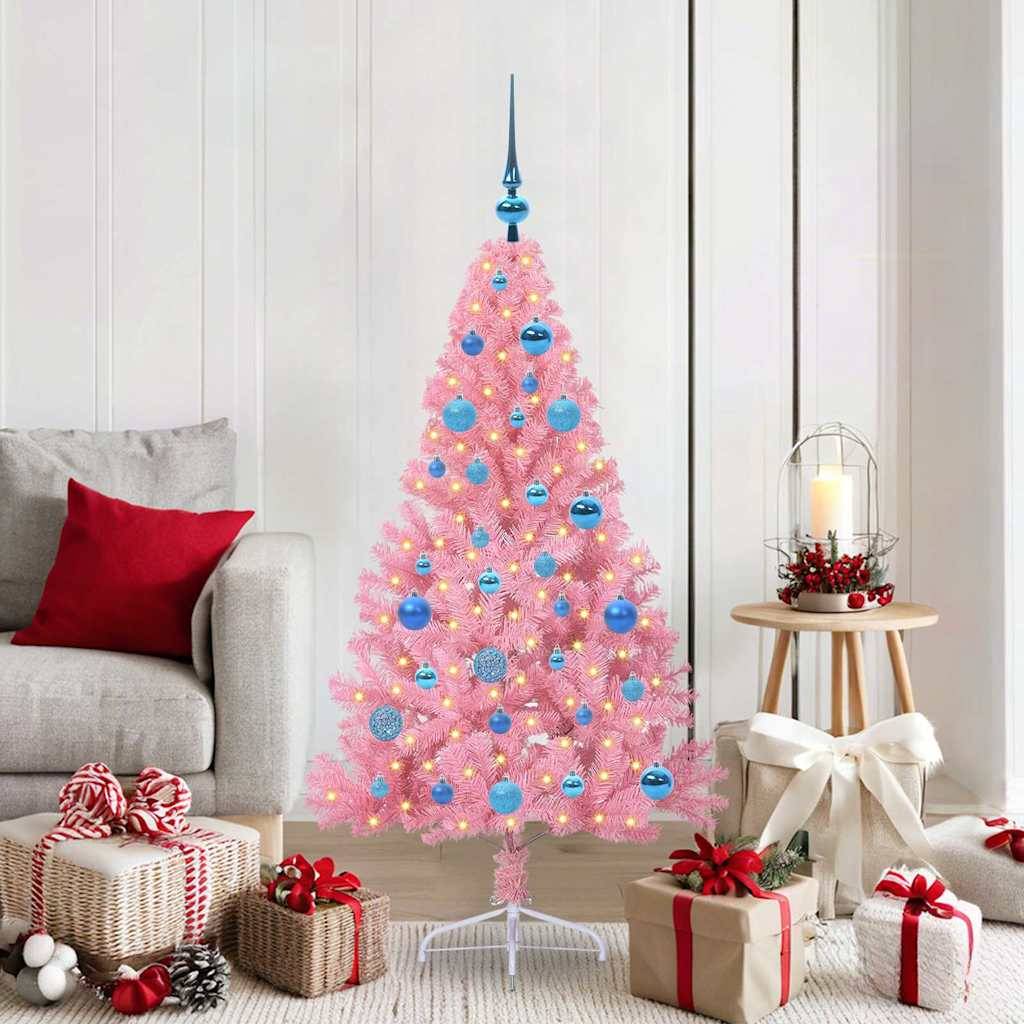 ComfortXL - Mon Premier Sapin de Noël Rose 1.50m, Kit Tout Inclus avec Lumières et Décorations – ComfortXL Outdoor Living - Image 1