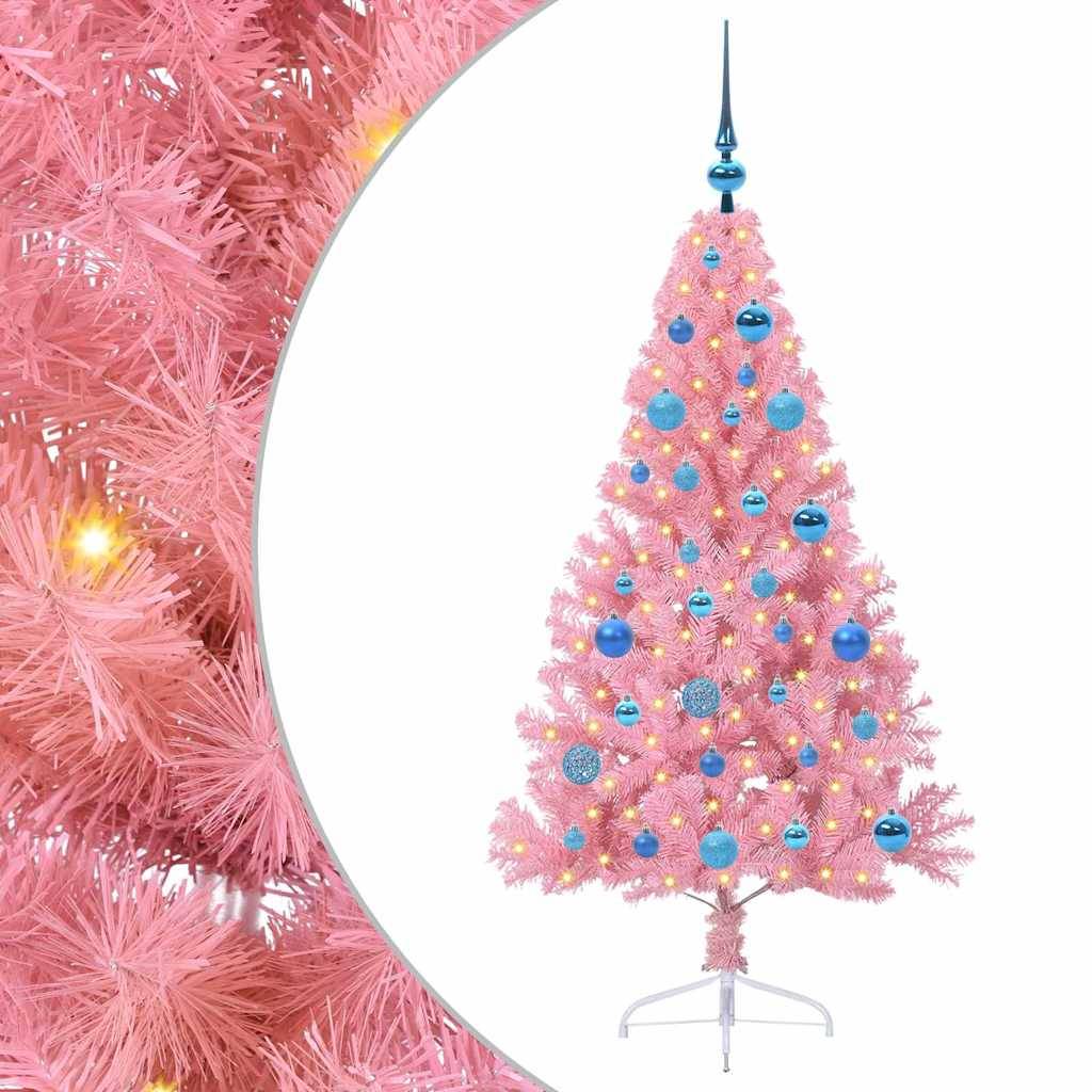 ComfortXL - Mon Premier Sapin de Noël Rose 1.50m, Kit Tout Inclus avec Lumières et Décorations – ComfortXL Outdoor Living - Image 2