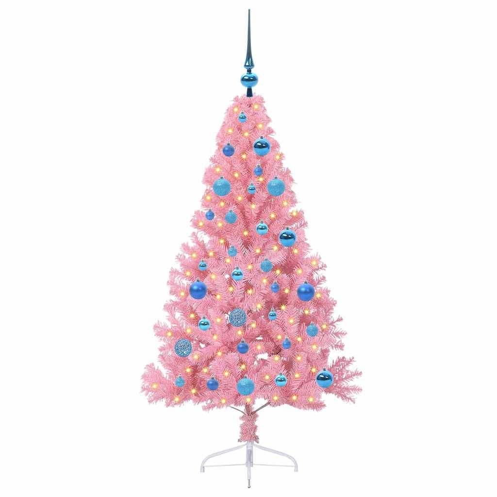 ComfortXL - Mon Premier Sapin de Noël Rose 1.50m, Kit Tout Inclus avec Lumières et Décorations – ComfortXL Outdoor Living - Image 3