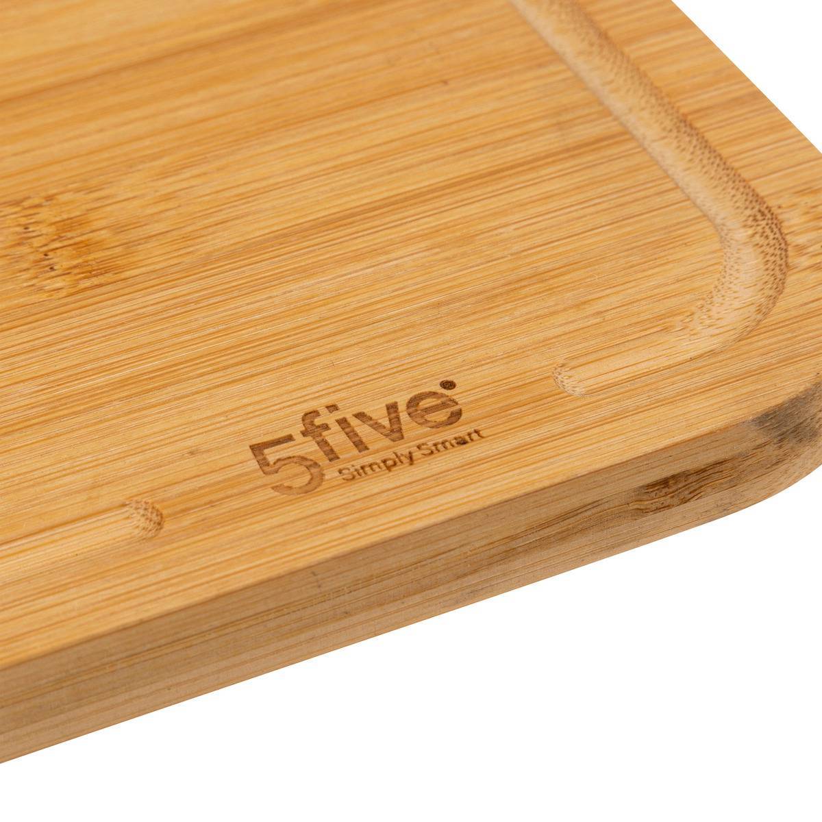 Lot de 2 planches à découper bambou - 5five - Image 3