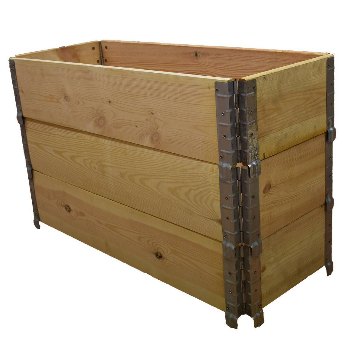 Carré potager en bois naturel 1000x400mm hauteur 585mm - Image 2