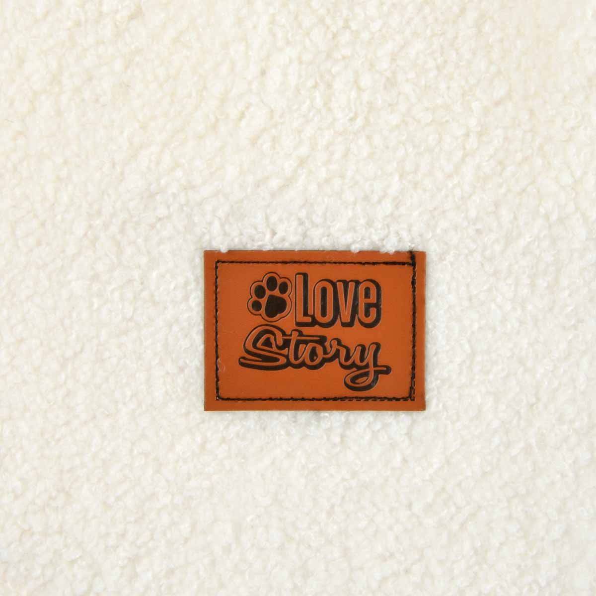 Love Story - Veste Doudou pour Chien "Wooly" 35cm Écru - Image 4