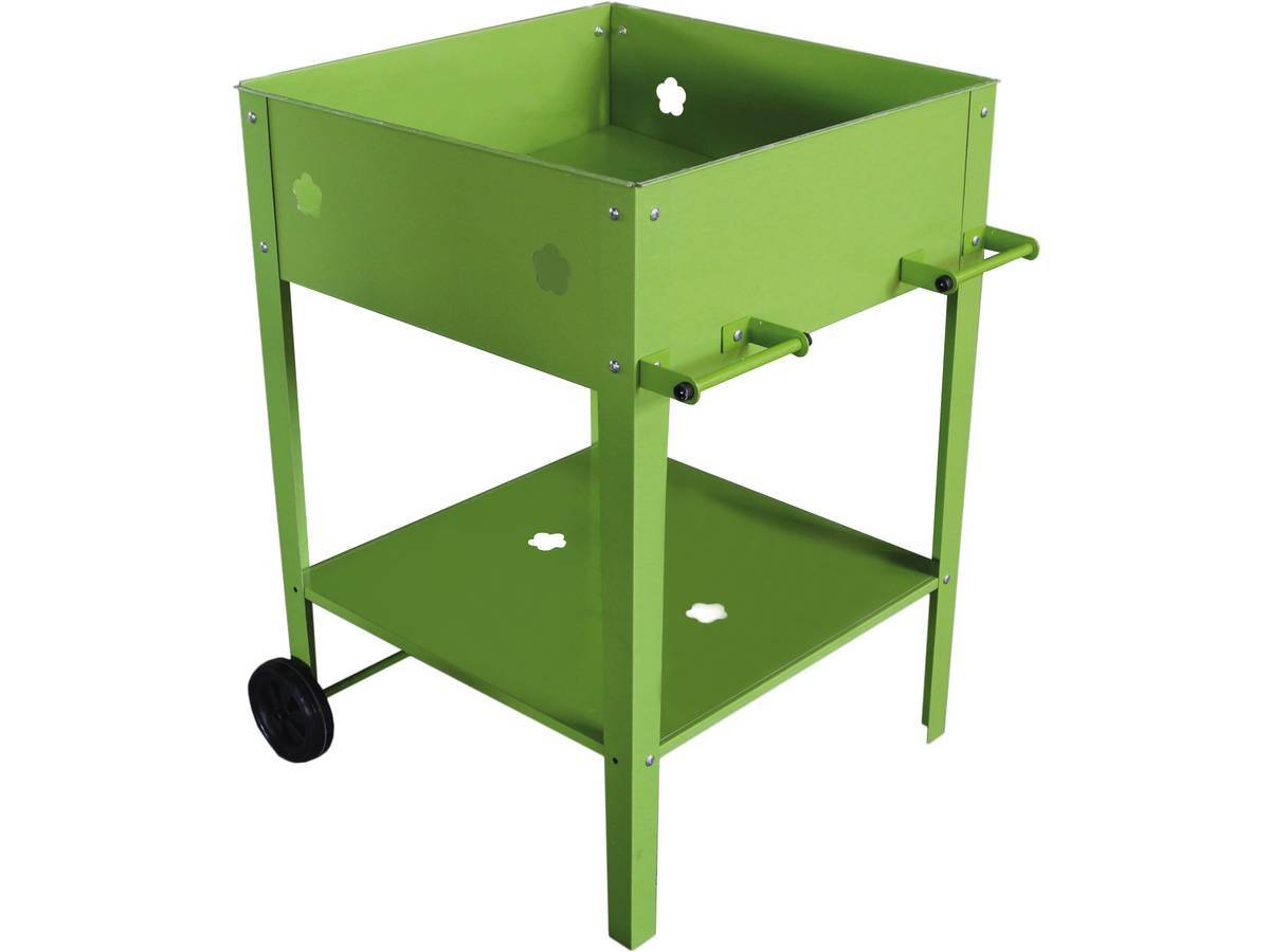 Habitat Et Jardin - Table De Rempotage Métal "laurier" - 55 X 55 X 80 Cm - Vert -habitat Et Jardin - Image 1