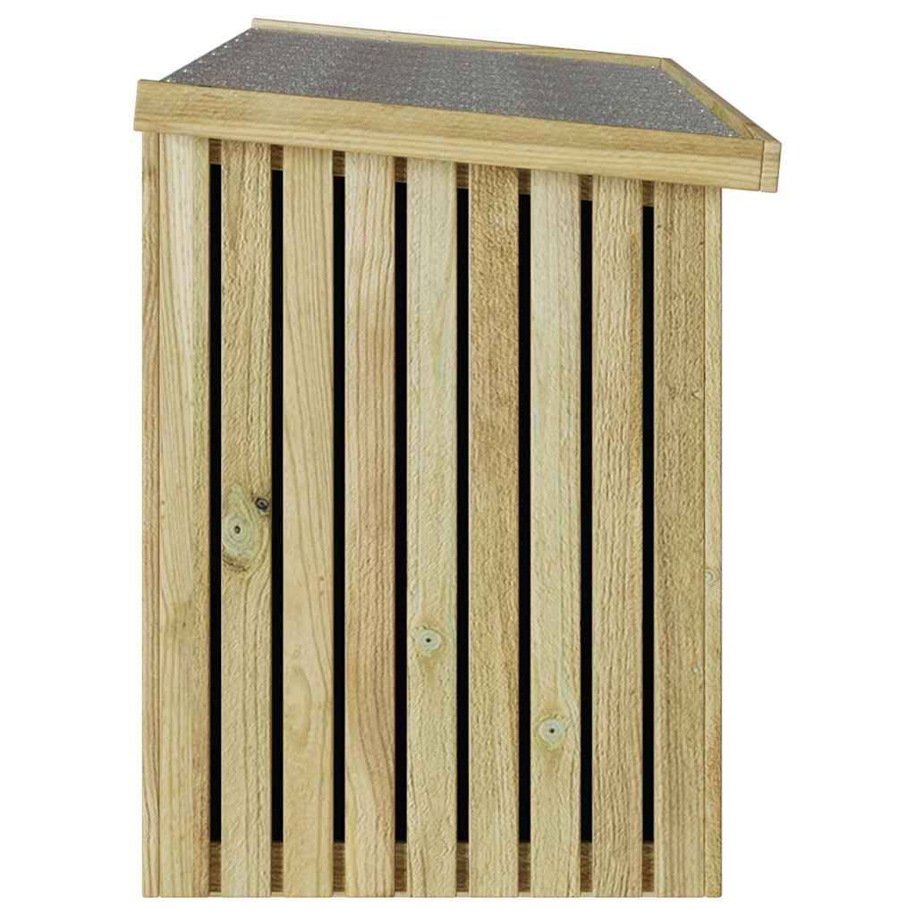 Boîte de Rangement Extérieur Pin Massif Imprégné Anti-UV Grande Capacité pour Outils et Coussins Marron – ComfortXL Outdoor Living - Image 6