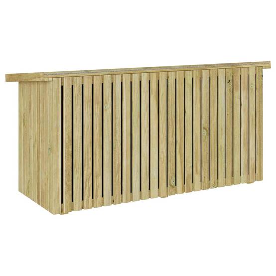Boîte de Rangement Extérieur Pin Massif Imprégné Anti-UV Grande Capacité pour Outils et Coussins Marron – ComfortXL Outdoor Living - Image 7