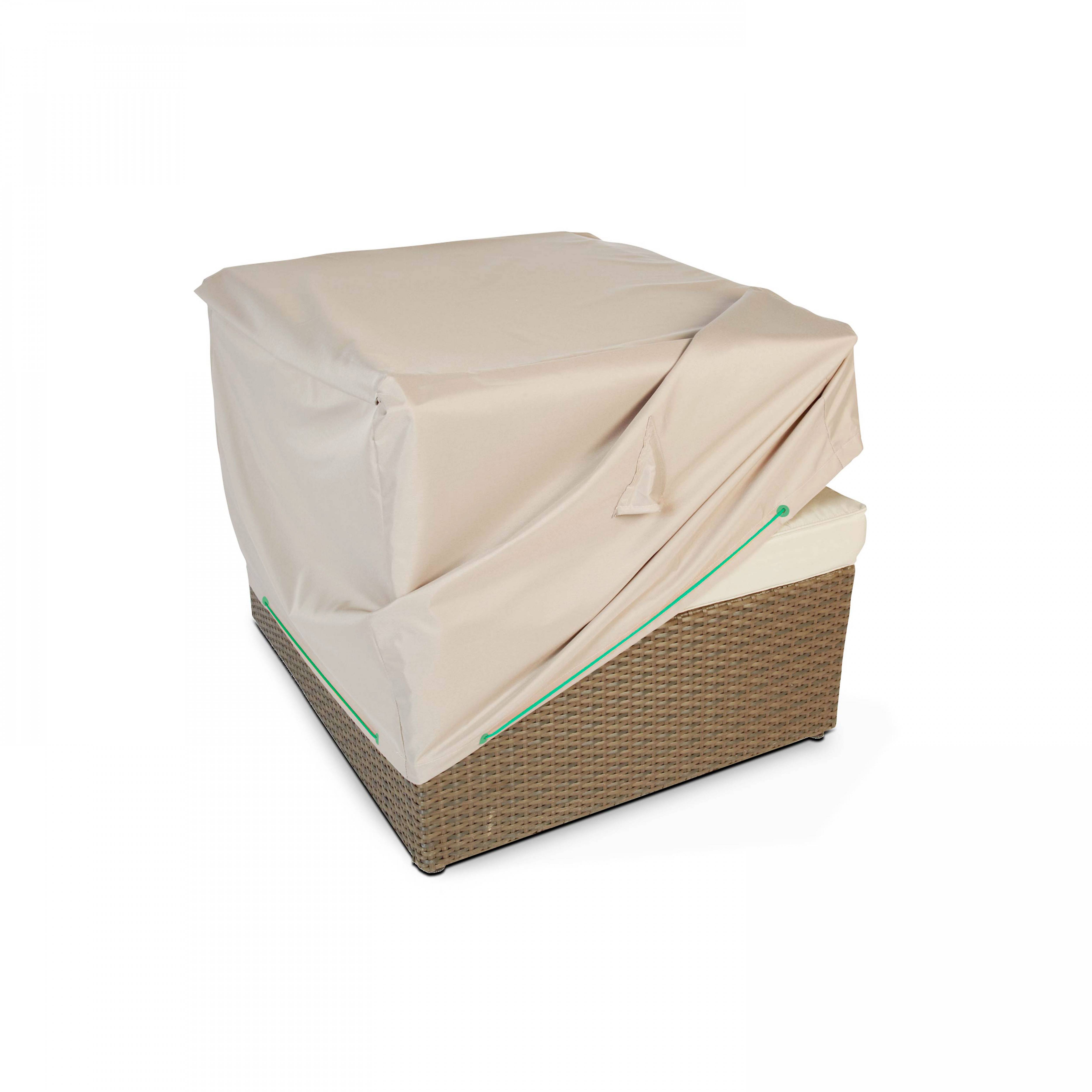 Oviala - Housse de protection pour fauteuil de jardin taupe Cov'Up - Oviala - Image 1