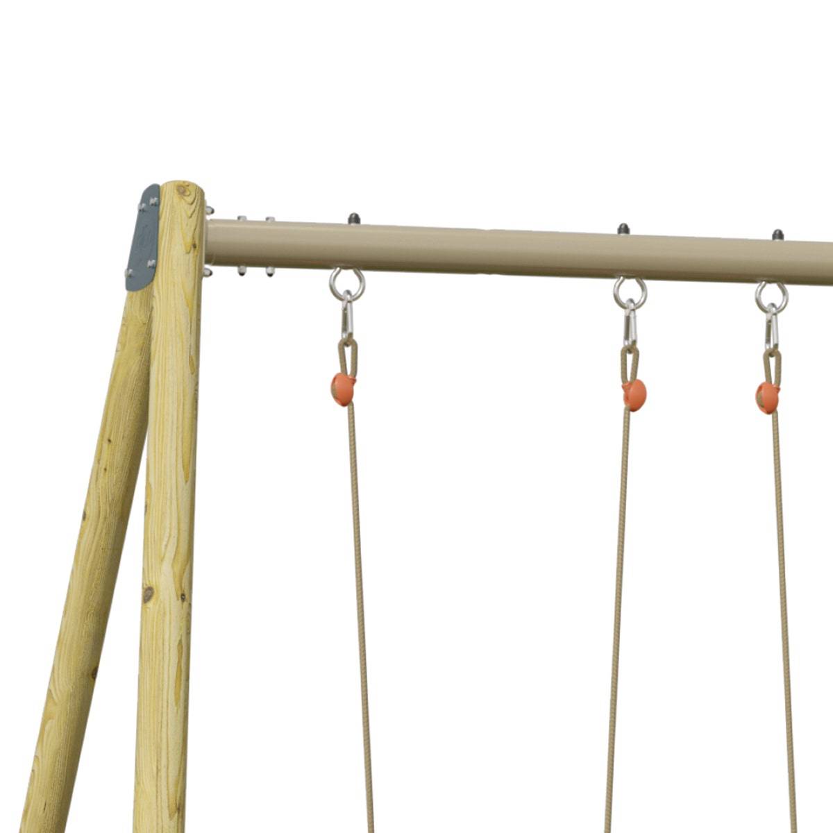 Trigano Jardin - Balançoire double Techwood Harmonie DOUBLO 2 - Aléo by Trigano - Image 4