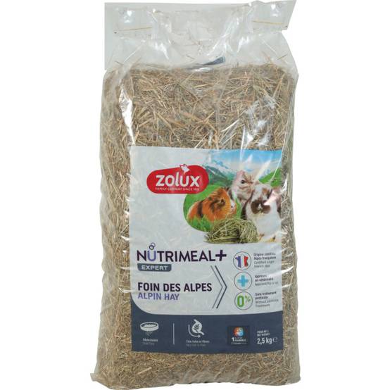 Foin Alpages Premium Zolux pour rongeurs Sac 2,5 kg