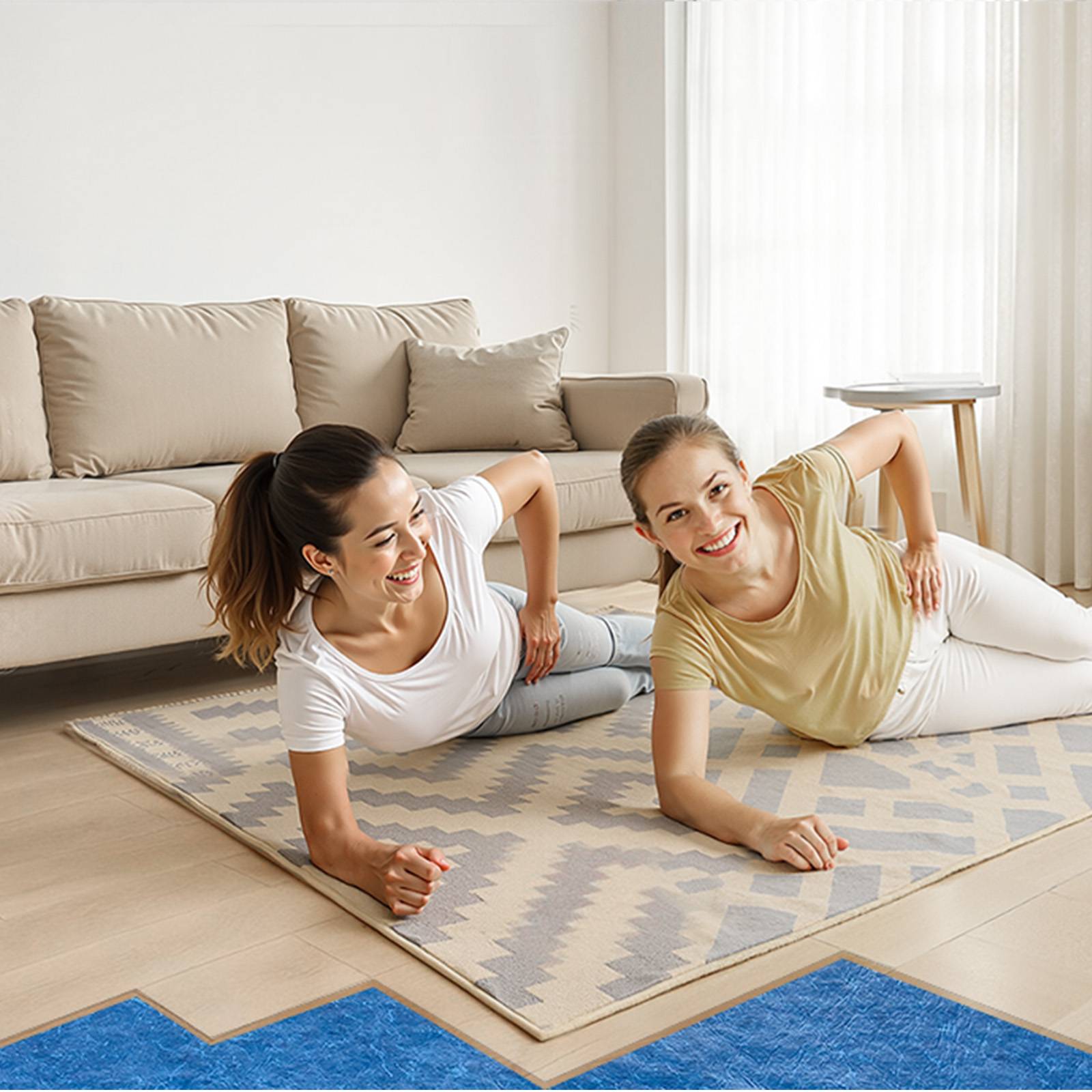 Vevor - VEVOR Sous-couche parquet 9,3 m², 3 mm, fibre avec film PE imperméable, isolation phonique, compatible vinyle, stratifié et bois. - Image 8