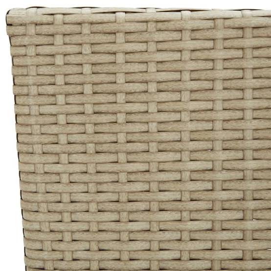 5 pcs Salon de jardin - Salon d'extérieur - Mobilier de jardin Poly rotin Beige - Image 9