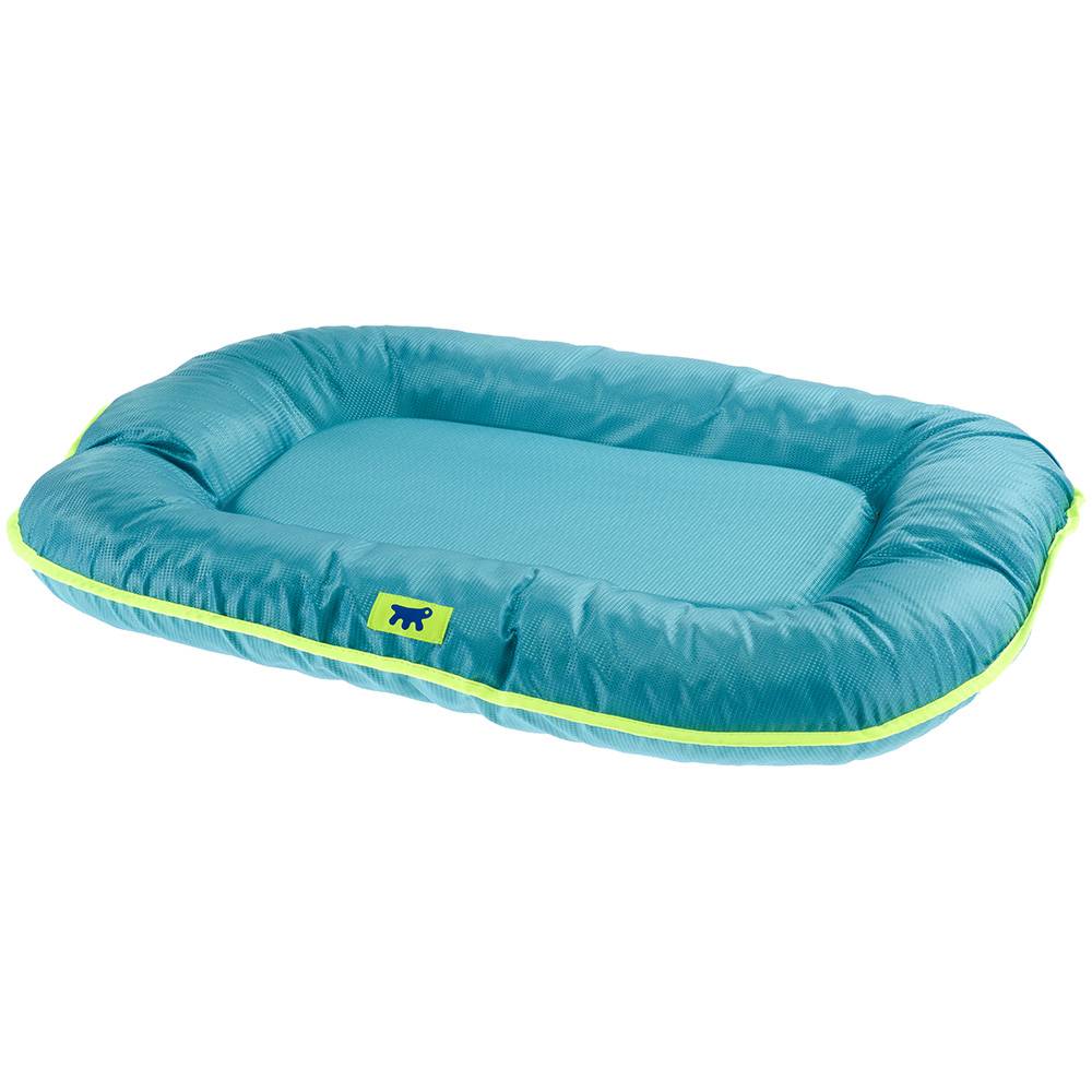 Ferplast - Ferplast Panier Chien Coussin Chien Grande Taille Tissu anti-rayures Lavable à 30°C.Matelas pour chien imperméable 100 x 70 x 12 cm.Bleu - Image 1