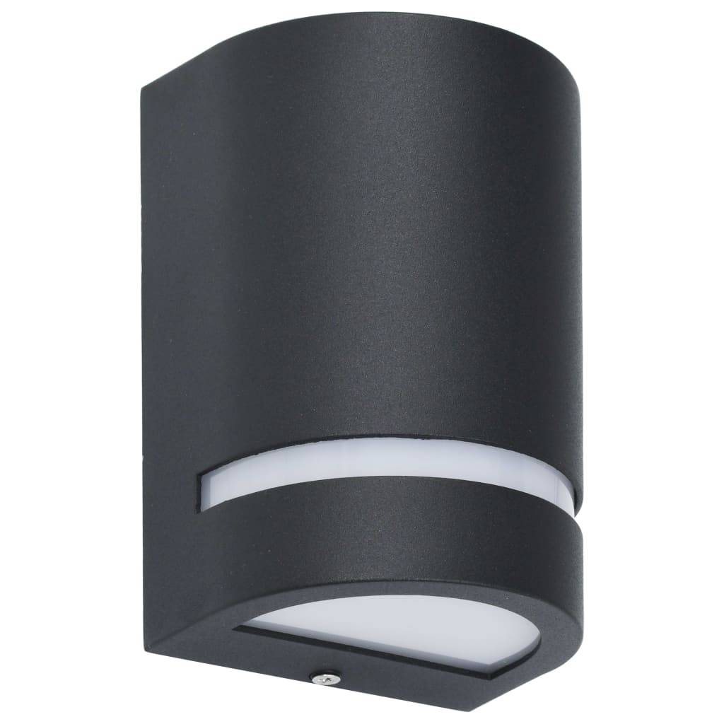 2pcs Appliques murales d'extérieur - Lampes murales d'extérieur 35 W Noir Demi-rond g1 - Image 3
