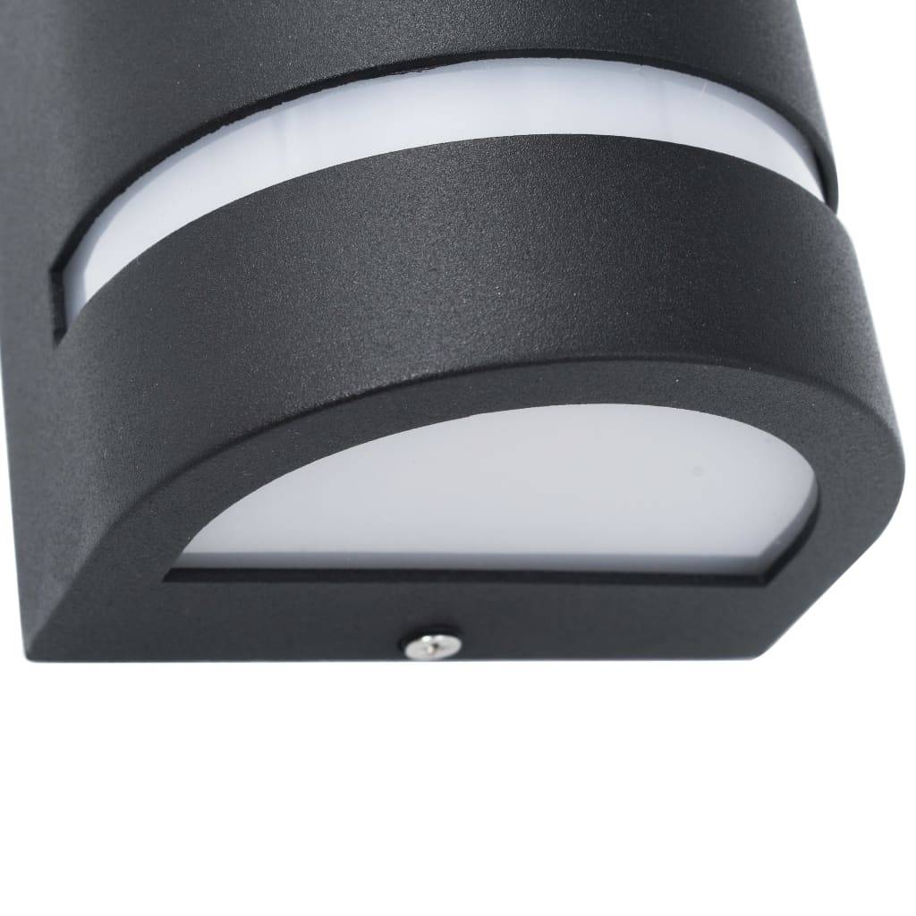 2pcs Appliques murales d'extérieur - Lampes murales d'extérieur 35 W Noir Demi-rond g1 - Image 6