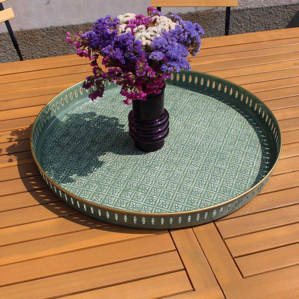 Bazardeluxe - Plateau en métal Jali 60 cm - Image 2