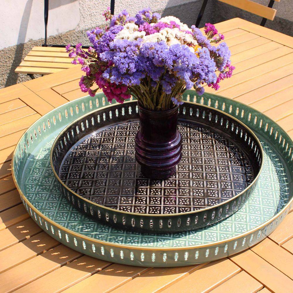 Bazardeluxe - Plateau en métal Jali 60 cm - Image 4