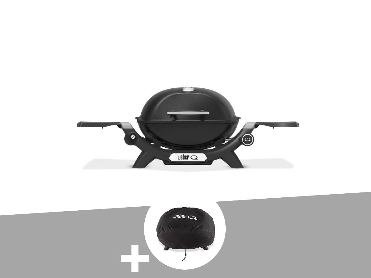 Weber - Barbecue à gaz Q 1200N noir + Housse - Weber - Image 1
