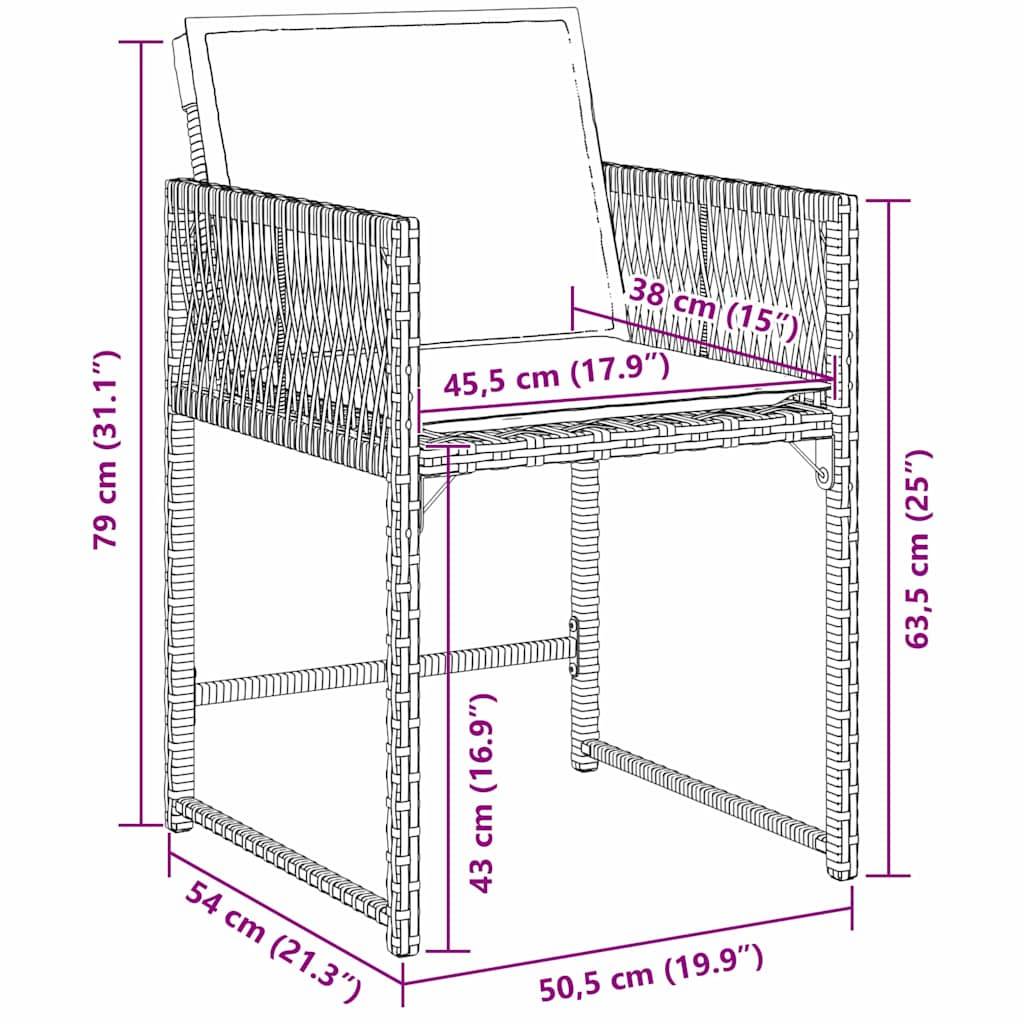 ComfortXL - Table et chaises de jardin pour 4 personnes en polyrotin tressé et verre Noir – ComfortXL Outdoor Living - Image 8