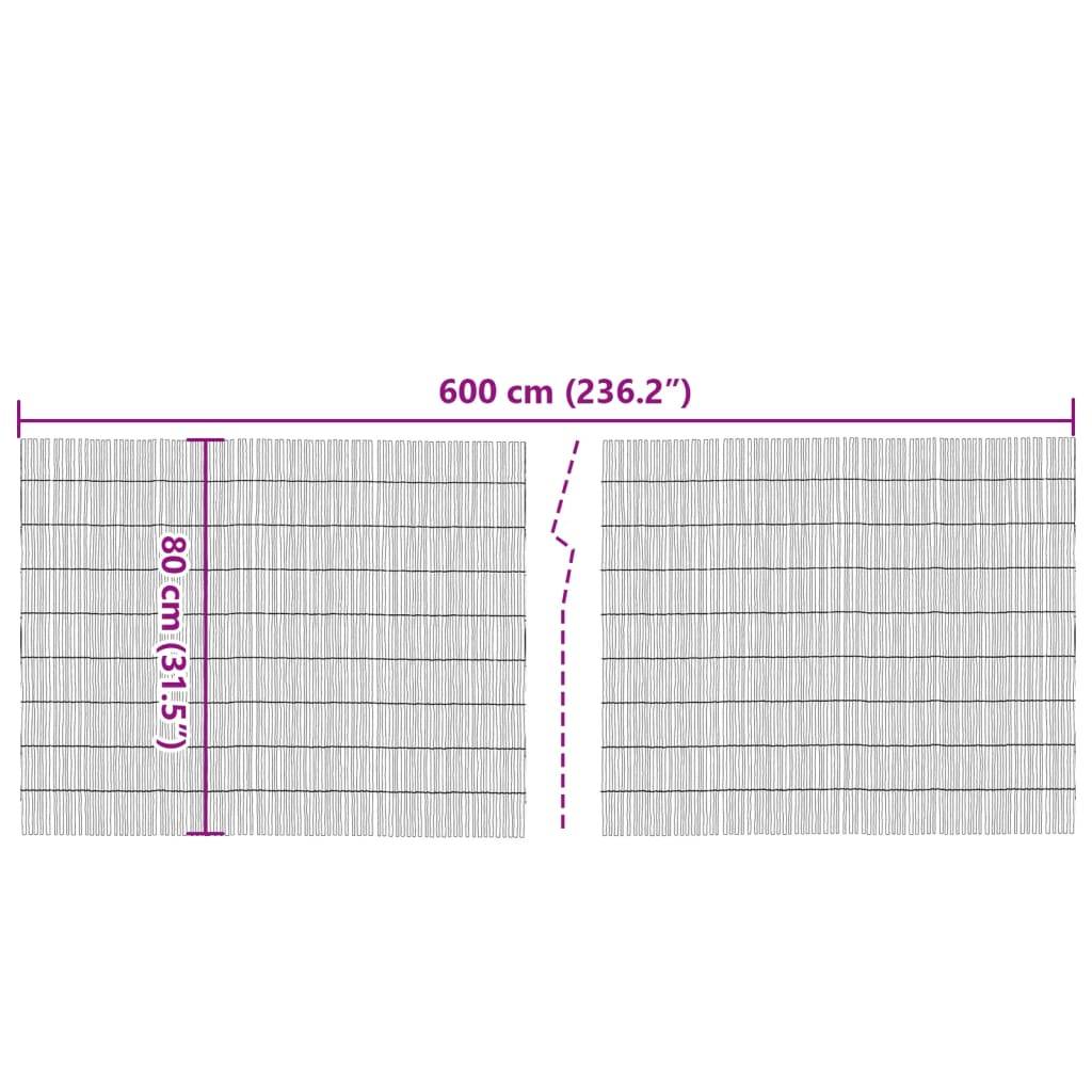 Clôture de jardin - Barrière de jardin 600x80 cm roseau rj539 - Image 5