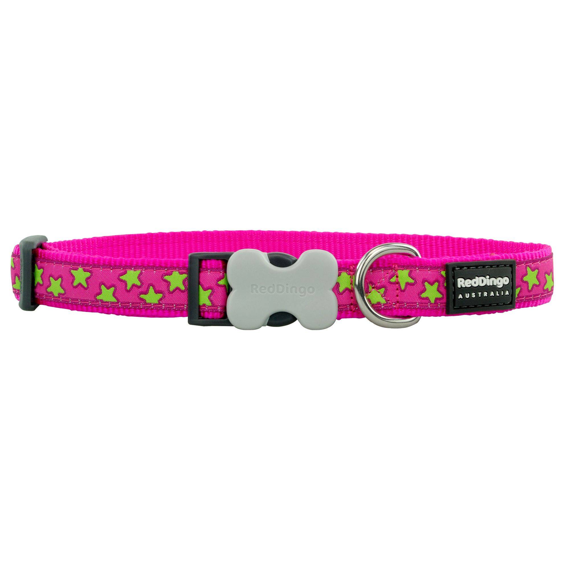 Collier chien Red Dingo Fantaisie rose motifs étoiles Taille : T3 RED DINGO