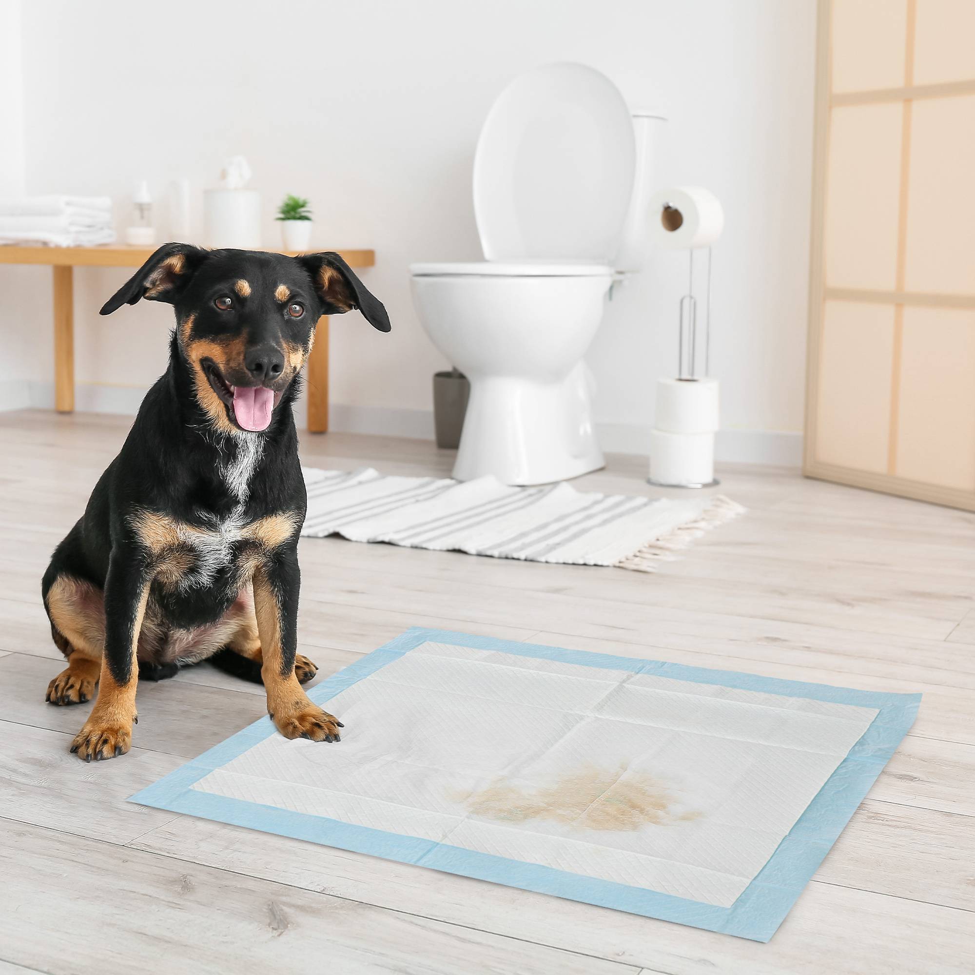 Sans Marque - Lot de 80 tapis d'entraînement pour chien, étanche, 6 couches avec surface à séchage rapide, protection, 60 x 60 cm - Image 3
