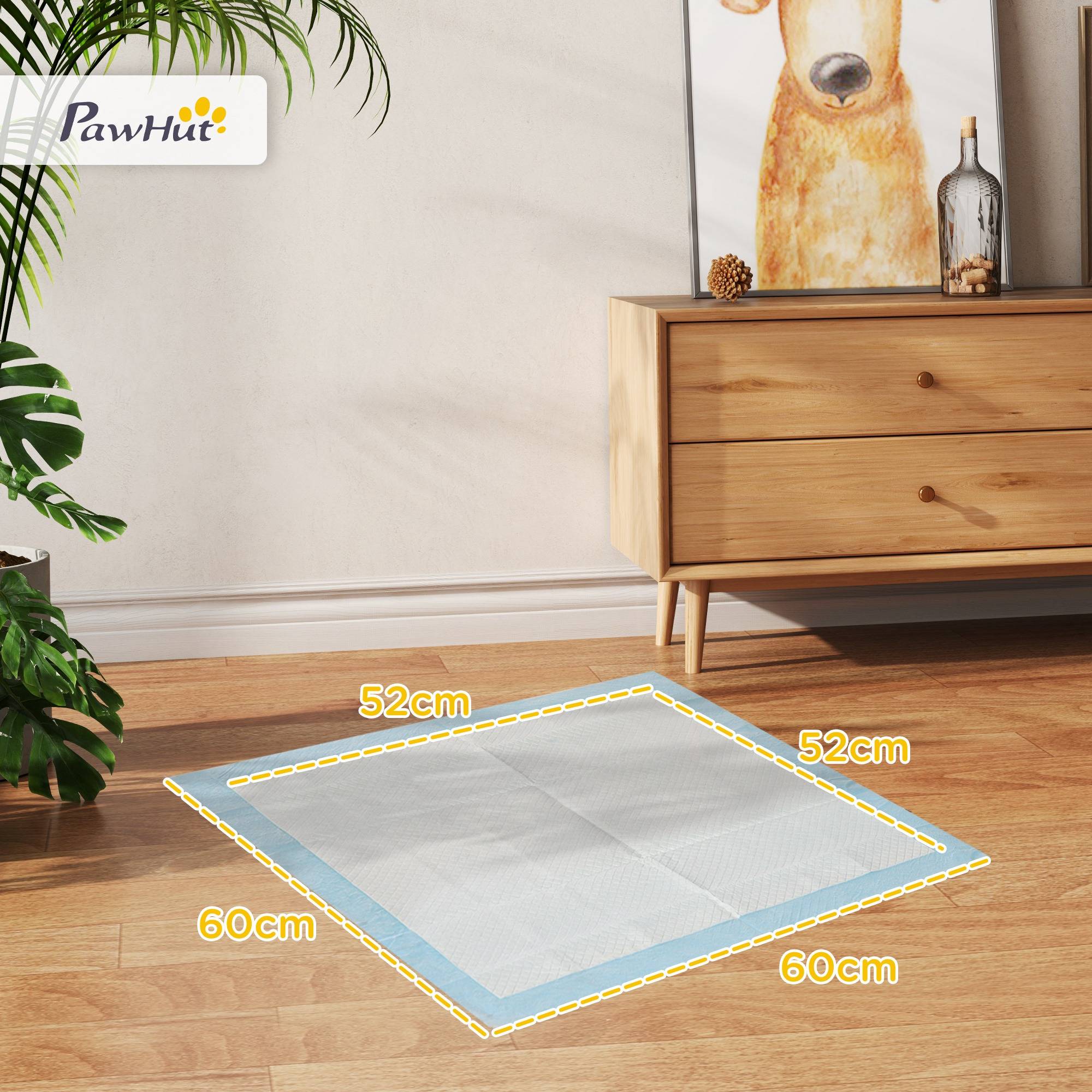 Sans Marque - Lot de 80 tapis d'entraînement pour chien, étanche, 6 couches avec surface à séchage rapide, protection, 60 x 60 cm - Image 5