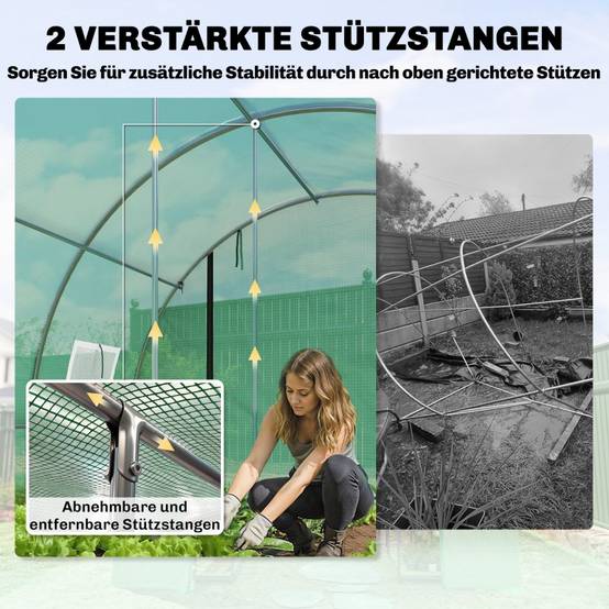 TEMPSA Couverture de Serre Plantes Verte Jardinage Anti-gel Hiver Protection Anti Insect TEMPSA Couverture de Serre Plantes Verte Jardinage Anti-gel Hiver Protection Anti Insect