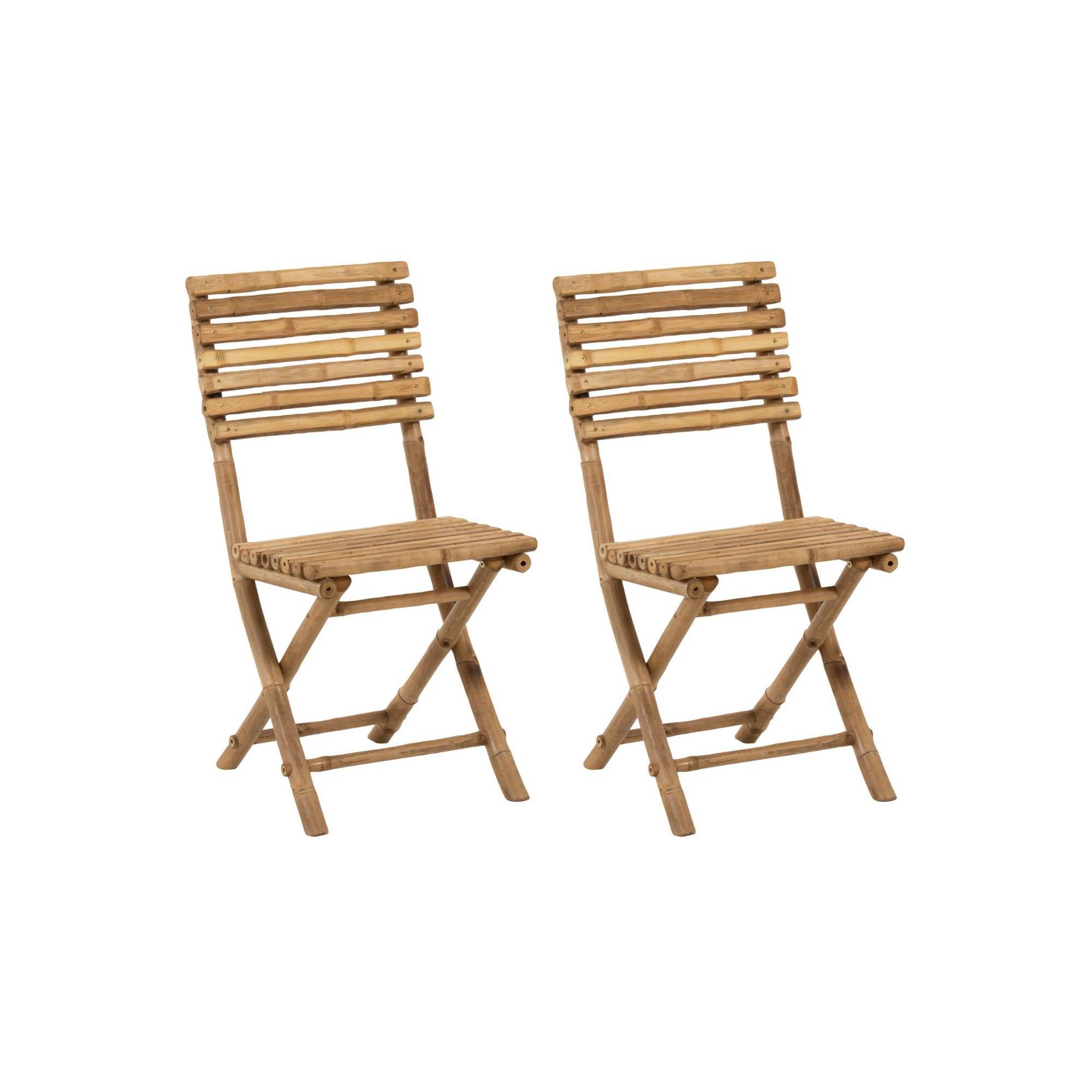 Autre - Chaises de jardin pliables en bambou (lot de 2) - NARA - Image 1