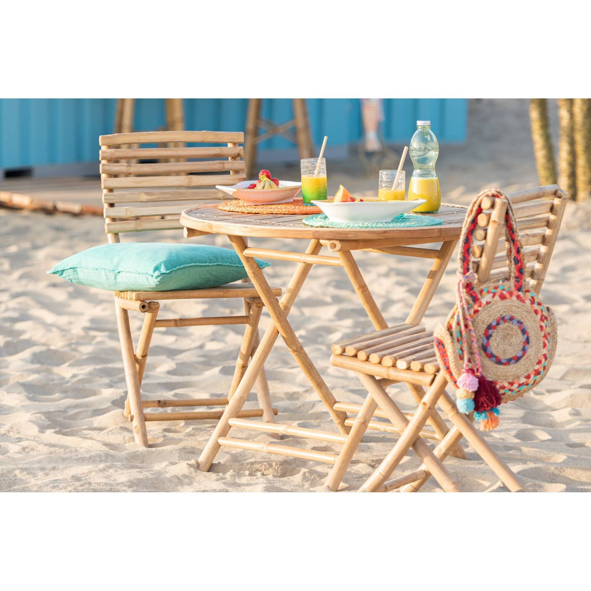Autre - Chaises de jardin pliables en bambou (lot de 2) - NARA - Image 2