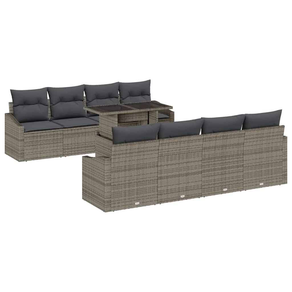 Mobilier de Terrasse avec Canapés 7 Pièces Gris Pratique pour Aménagement Modulable et Stylé – ComfortXL Outdoor Living - Image 2