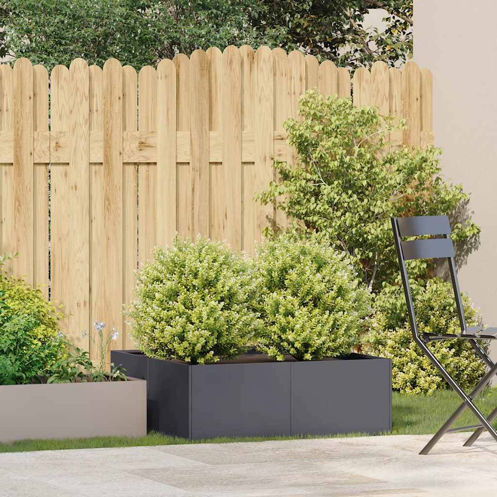 PANGIVO - Jardinière acier laminé à froid anthracite 80 x 80 x 30 cm - PANGIVO - Image 3